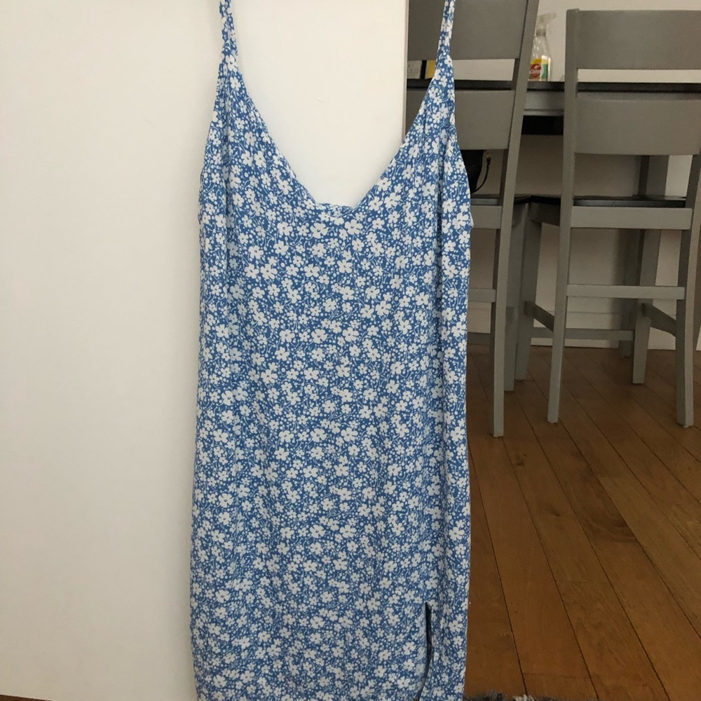 Reformation Floral Slit Dress